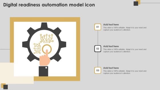 Digital Readiness Automation Model Icon Background PDF