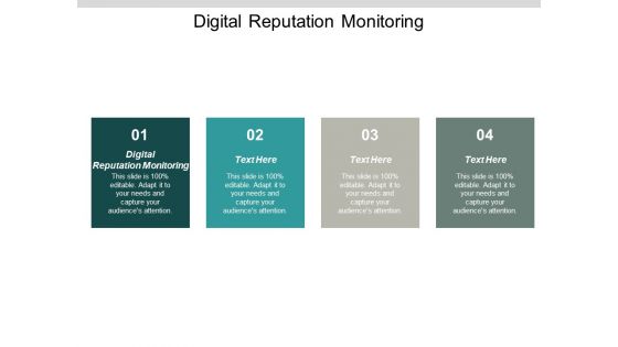 Digital Reputation Monitoring Ppt PowerPoint Presentation Slides Guide Cpb