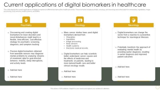 Digital Resilience Biomarker Technologies IT Current Applications Of Digital Biomarkers In Healthcare Download PDF