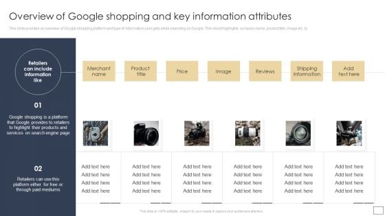 Digital Retail Marketing Techniques To Increase Target Customers Overview Of Google Shopping Infographics PDF