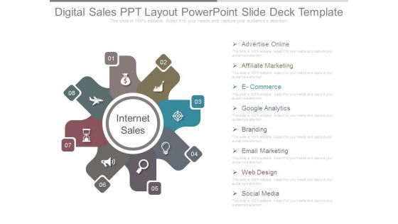 Digital Sales Ppt Layout Powerpoint Slide Deck Template