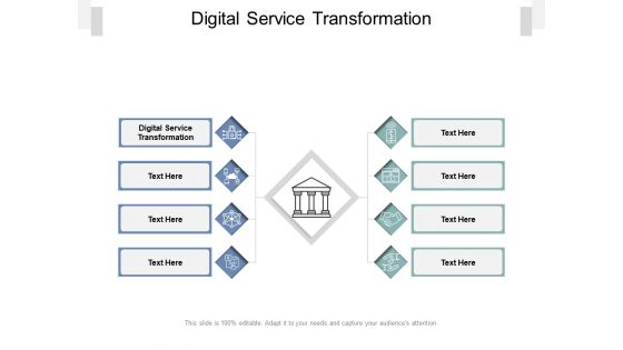 Digital Service Transformation Ppt PowerPoint Presentation Icon Example Topics Cpb Pdf