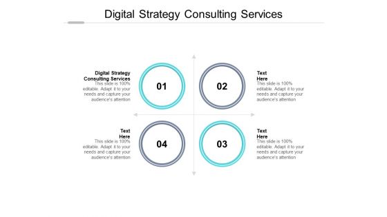 Digital Strategy Consulting Services Ppt PowerPoint Presentation Infographic Template Graphics Template Cpb Pdf