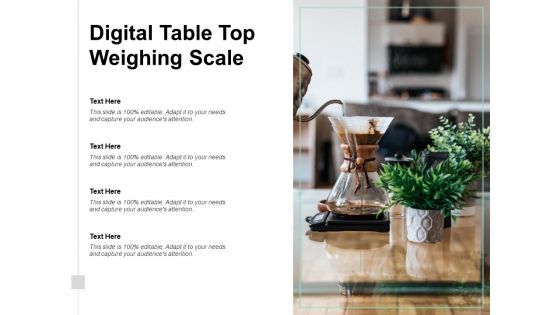 Digital Table Top Weighing Scale Ppt PowerPoint Presentation Professional Graphics Download