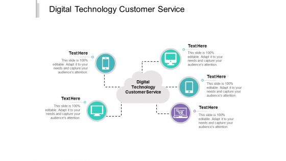 Digital Technology Customer Service Ppt PowerPoint Presentation Styles Display Cpb