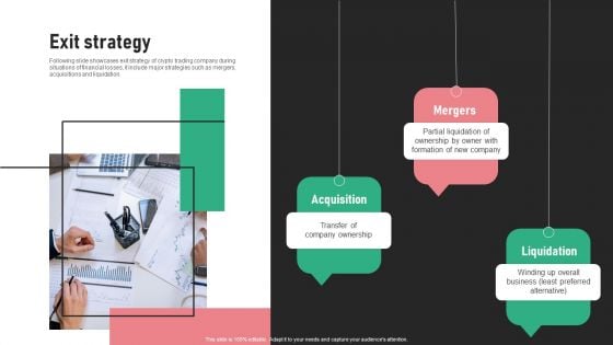 Digital Trading Platform Fundraising Pitch Deck Exit Strategy Guidelines PDF