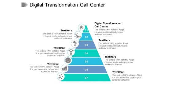 Digital Transformation Call Center Ppt PowerPoint Presentation Template Cpb Pdf