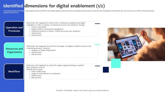 Digital Transformation Checklist To Accelerate Innovation In Business Identified Dimensions For Digital Brochure PDF