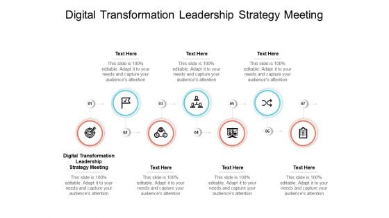 Digital Transformation Leadership Strategy Meeting Ppt PowerPoint Presentation Inspiration Ideas Cpb