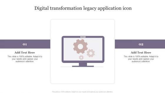 Digital Transformation Legacy Application Icon Sample PDF