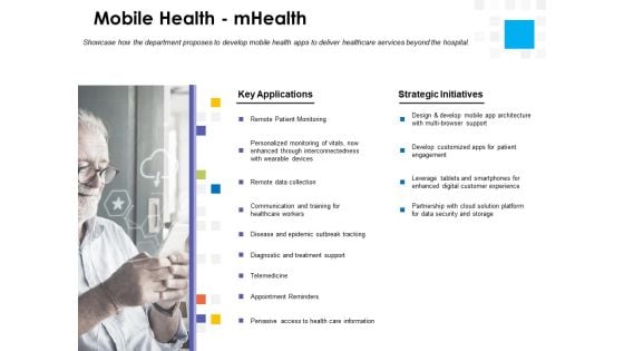 Digital Transformation Strategy Roadmap Mobile Health Mhealth Ppt PowerPoint Presentation Styles Samples PDF