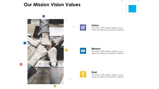 Digital Transformation Strategy Roadmap Our Mission Vision Values Ppt PowerPoint Presentation Pictures Slides PDF Digital Transformation Strategy Roadmap Our Mission Vision Values Ppt PowerPoint Presentation Pictures Slides PDF
