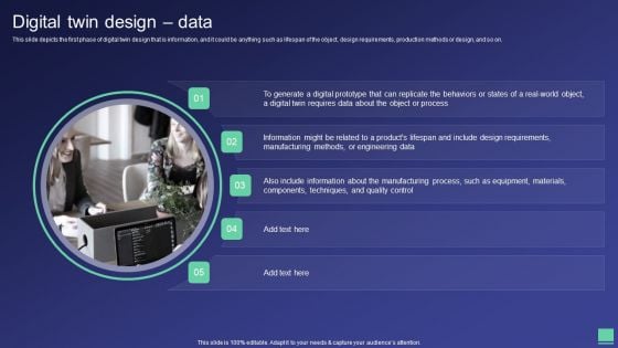Digital Twin Design Data Ppt Summary Master Slide PDF
