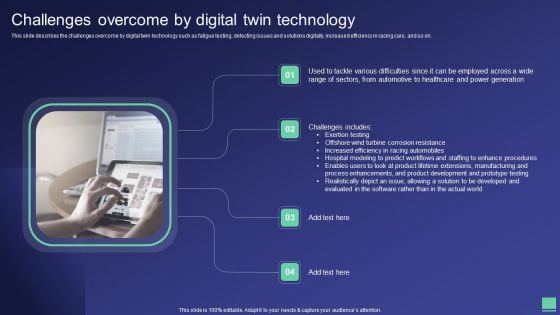 Digital Twin Tech IT Challenges Overcome By Digital Twin Technology Designs PDF