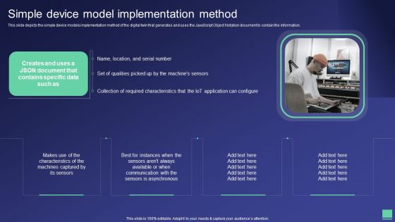 Digital Twin Tech IT Simple Device Model Implementation Method Background PDF