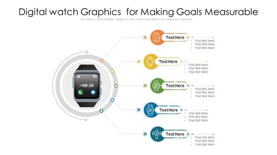 Digital Watch Graphics For Making Goals Measurable Ppt PowerPoint Presentation Gallery Rules PDF