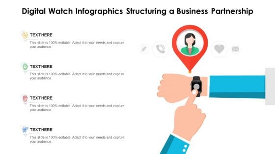 Digital Watch Infographics Structuring A Business Partnership Ppt PowerPoint Presentation Gallery Template PDF