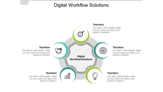 Digital Workflow Solutions Ppt PowerPoint Presentation Layouts Designs Cpb