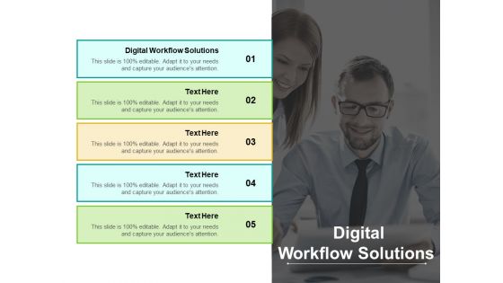 Digital Workflow Solutions Ppt PowerPoint Presentation Styles Background Cpb Pdf