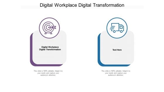 Digital Workplace Digital Transformation Ppt PowerPoint Presentation Infographics Example Introduction Cpb Pdf