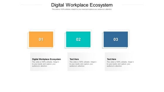 Digital Workplace Ecosystem Ppt PowerPoint Presentation Outline Guidelines Cpb Pdf