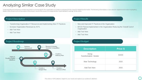 Digitalization Of Transportation Enterprise Analyzing Similar Case Study Brochure PDF Digitalization Of Transportation Enterprise Analyzing Similar Case Study Brochure PDF