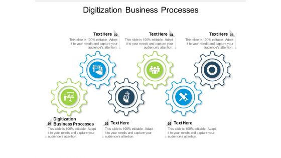 Digitization Business Processes Ppt PowerPoint Presentation Outline Layout Ideas Cpb