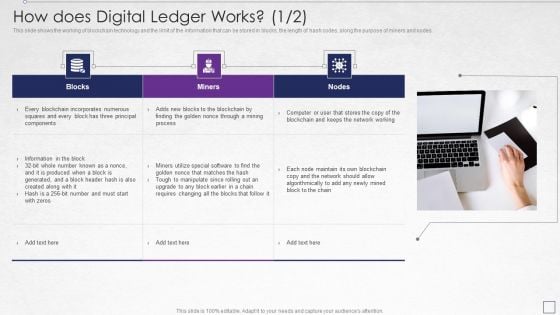 Digitized Record Book Technology How Does Digital Ledger Works Brochure PDF Digitized Record Book Technology How Does Digital Ledger Works Brochure PDF