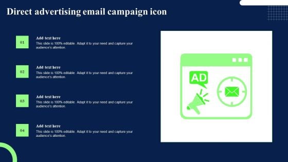 Direct Advertising Email Campaign Icon Ideas PDF