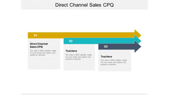 Direct Channel Sales CPQ Ppt PowerPoint Presentation Outline Example Topics Cpb Pdf