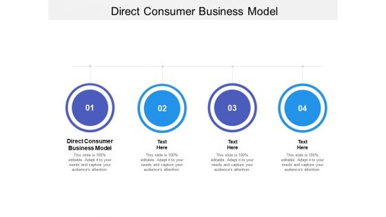 Direct Consumer Business Model Ppt PowerPoint Presentation Outline Good Cpb