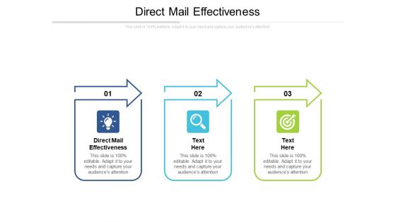 Direct Mail Effectiveness Ppt PowerPoint Presentation Styles Microsoft Cpb