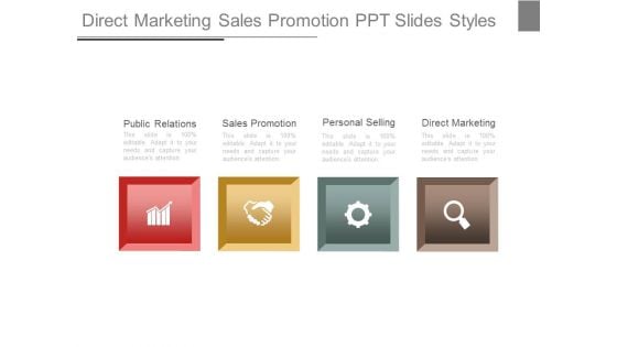 Direct Marketing Sales Promotion Ppt Slides Styles