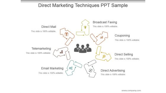 Direct Marketing Techniques Ppt Sample