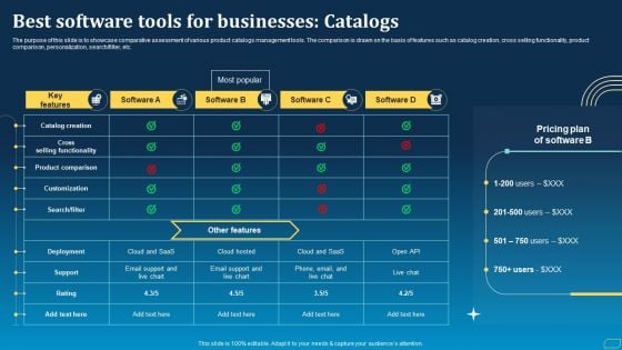 Direct Marketing Techniques To Enhance Business Presence Best Software Tools For Businesses Catalogs Formats PDF