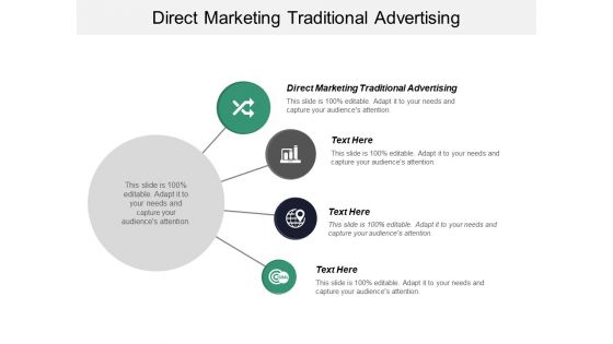 Direct Marketing Traditional Advertising Ppt PowerPoint Presentation Professional Deck Cpb