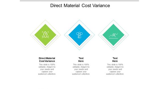 Direct Material Cost Variance Ppt PowerPoint Presentation Model Designs Download Cpb Pdf