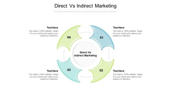 Direct Vs Indirect Marketing Ppt PowerPoint Presentation Portfolio Examples Cpb