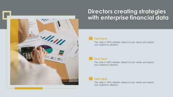 Directors Creating Strategies With Enterprise Financial Data Slides PDF