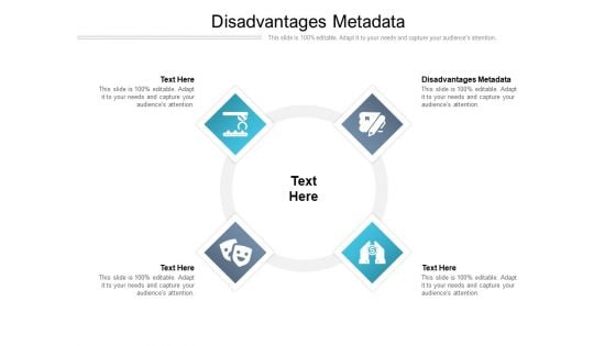 Disadvantages Metadata Ppt PowerPoint Presentation Professional Background Images Cpb Pdf