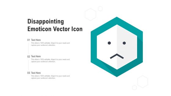 Disappointing Emoticon Vector Icon Ppt PowerPoint Presentation Summary Professional PDF