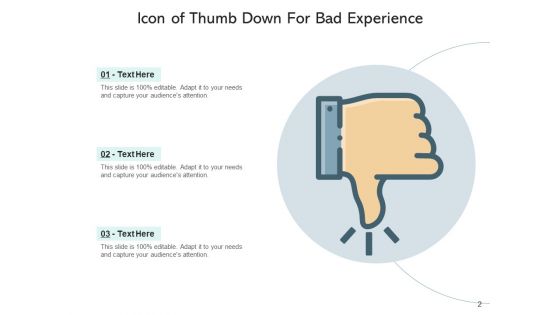 Disapproval Icon Customer Service Ppt PowerPoint Presentation Complete Deck