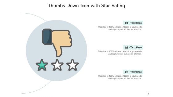 Disapproval Icon Customer Service Ppt PowerPoint Presentation Complete Deck