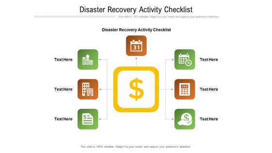 Disaster Recovery Activity Checklist Ppt PowerPoint Presentation Summary Example Topics Cpb Pdf