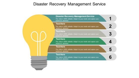 Disaster Recovery Management Service Ppt PowerPoint Presentation Gallery Grid Cpb