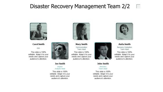 Disaster Recovery Management Team Communication Ppt PowerPoint Presentation Layouts Slide Download