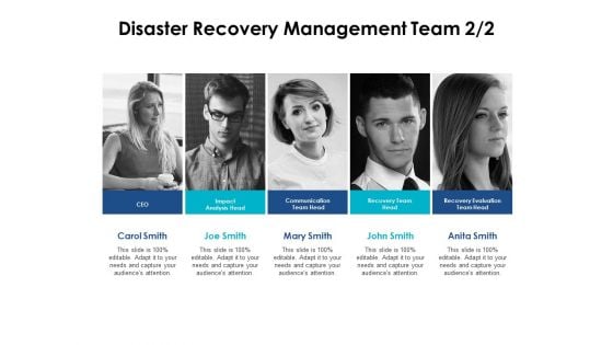 Disaster Recovery Management Team Communication Ppt PowerPoint Presentation Portfolio Sample