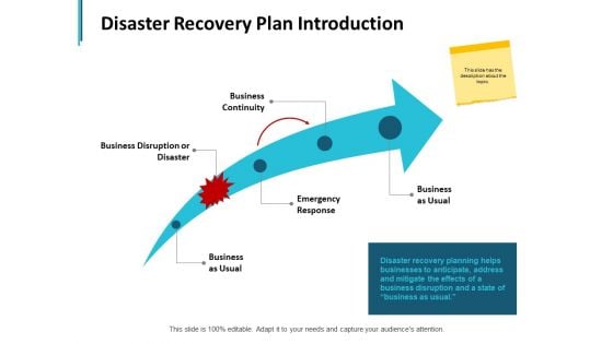 Disaster Recovery Plan Introduction Ppt PowerPoint Presentation Portfolio Portrait