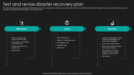 Disaster Recovery Strategic Plan Test And Revise Disaster Recovery Plan Elements PDF