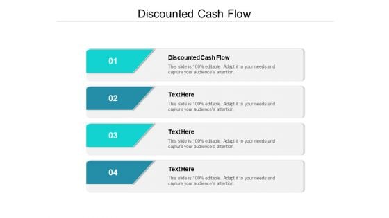 Discounted Cash Flow Ppt PowerPoint Presentation Model Demonstration Cpb